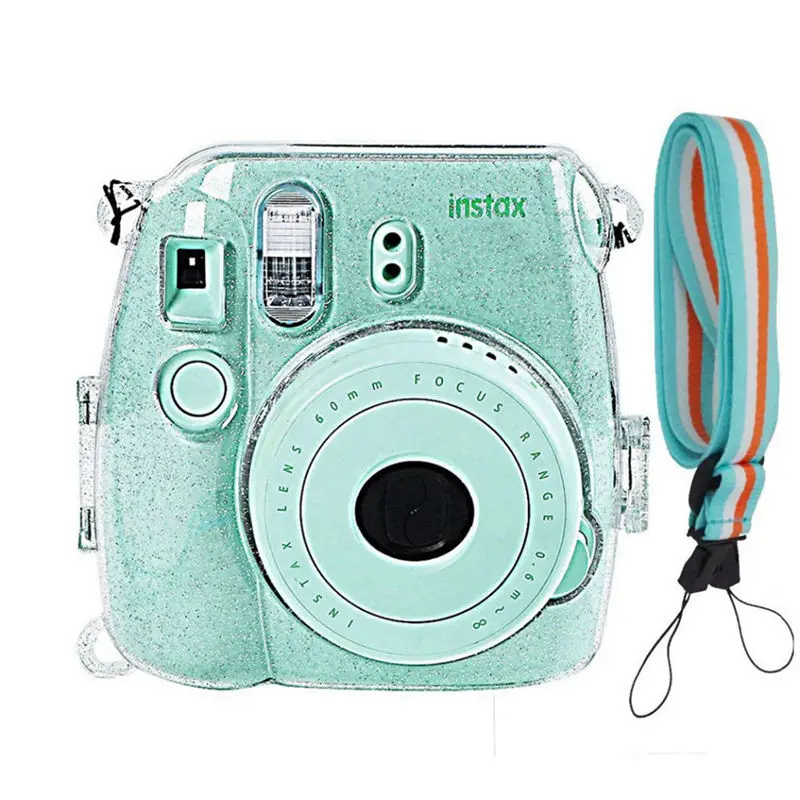 Чехол для камеры блестящий прозрачный пластиковый чехол защитный Fujifilm Fuji Instax Mini 9