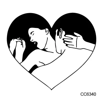 CC6340 25 листов, разные черные маленькие парные татуировки, дизайн, сексуальная девушка, мальчик, временная татуировка, наклейка, боди-арт, на руках, поддельные татуировки - Цвет: CC6340