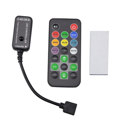 Foxanon Марка DC12 24 В 2 * 3A RGB Led Управление Лер диммер ИК пульт дистанционного для 5050 3528