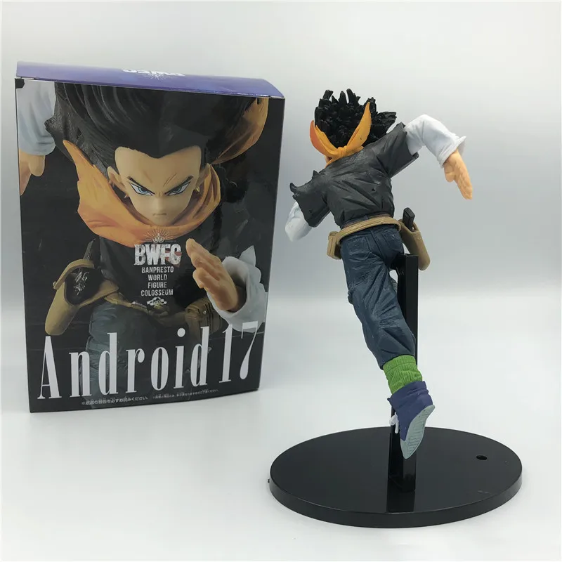 Dragon Ball Z Android 17 экшн-фигурка посыпать Ver. DBZ Goku Fighter Lazuli ПВХ Коллекция Модель 17 см