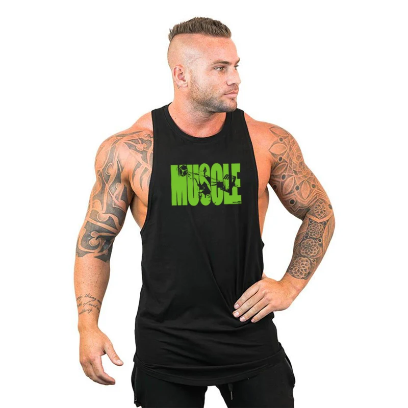 

Muscleguys Brand Gyms Clothing Fitness Men Bodybuilding Stringer Tank Top men Sportwear Singlet Muscle Sleeveless Vest