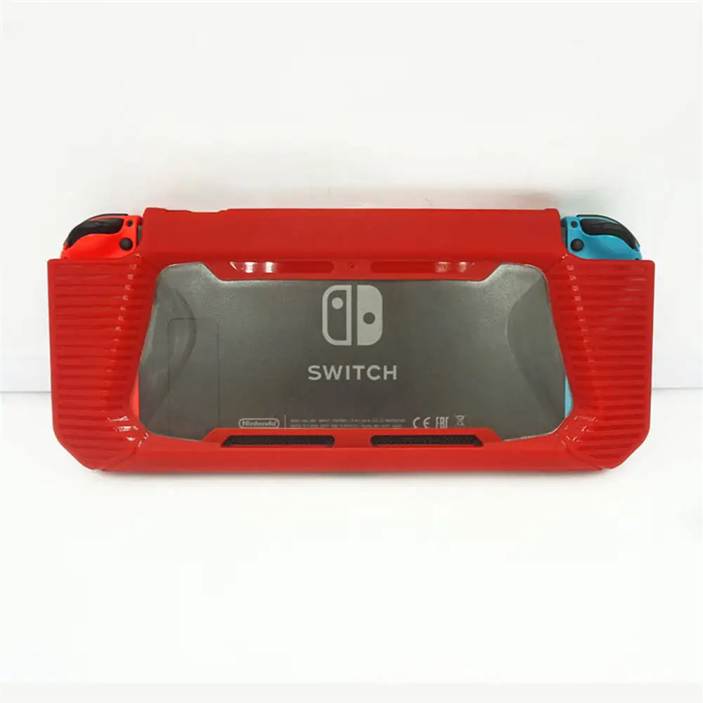 Red Твердый чехол из ТПУ чехол для Nintendo Switch Console защитный чехол для NS Switch контроллер с захватом для большого пальца колпачки аксессуары для игр - Цвет: Red