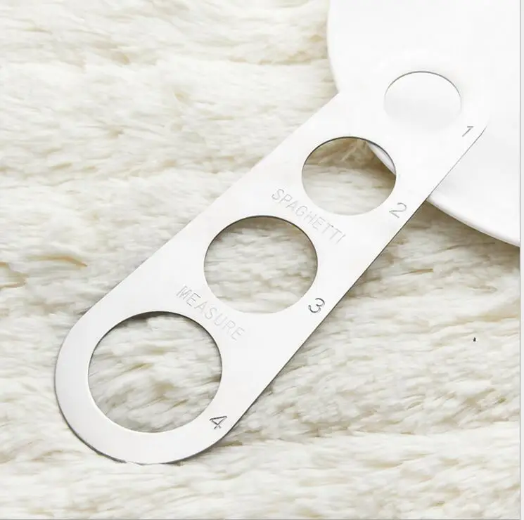 Оптовая продажа 300 шт. Нержавеющая сталь паста Измеритель для спагетти