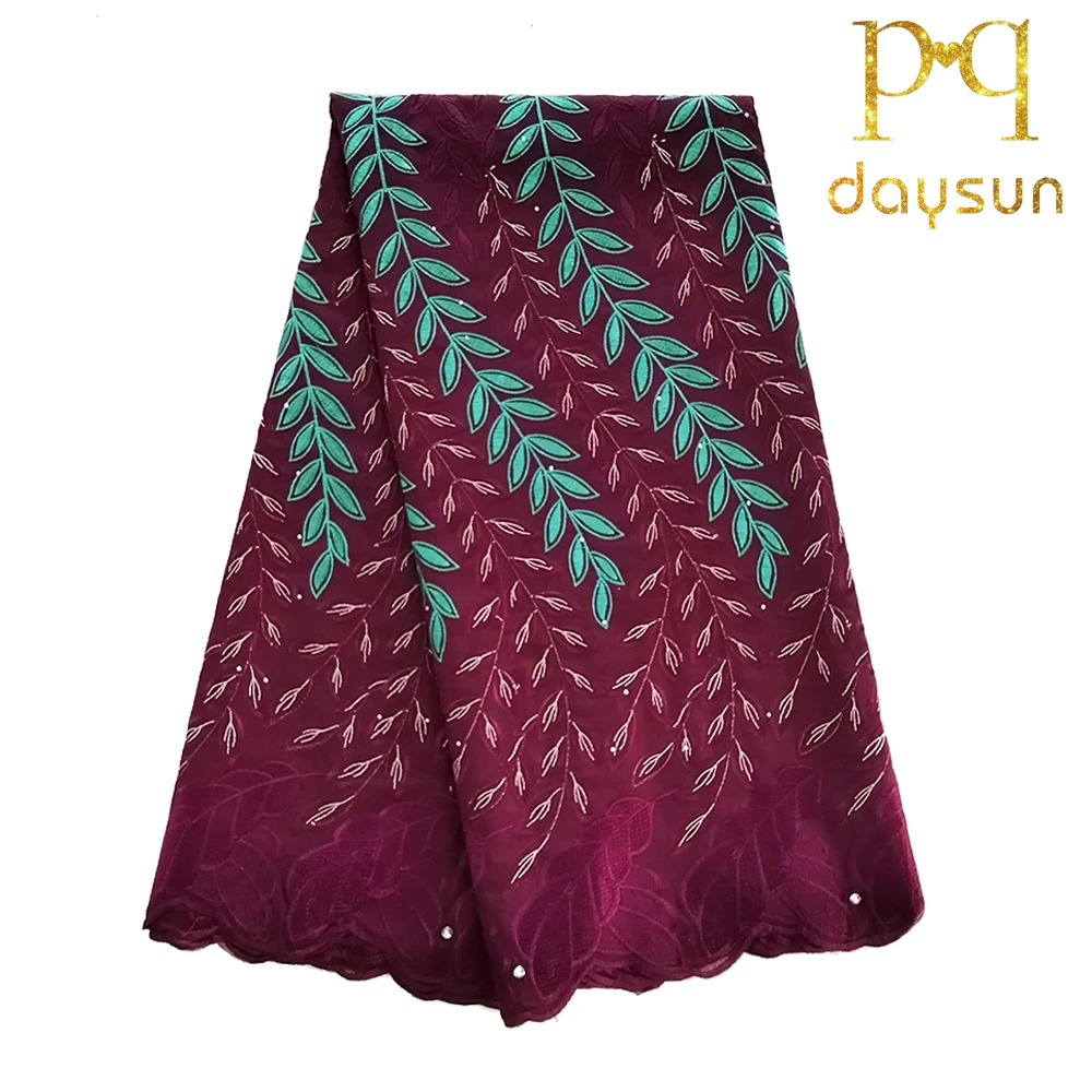 Африканская швейцарская вуаль кружевная ткань 5 ярдов гипюровое кружево