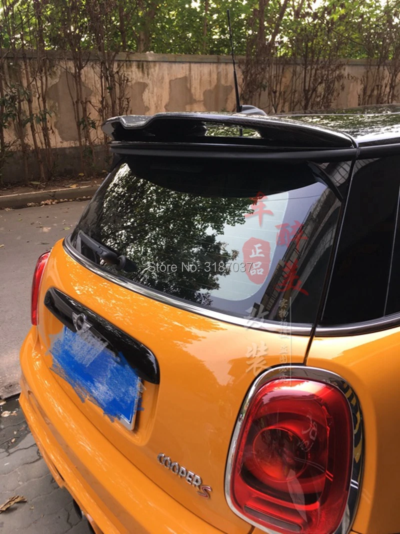 Для Mini F55 F56 Cooper спойлер из углеродного волокна для заднего багажника крыло крышка