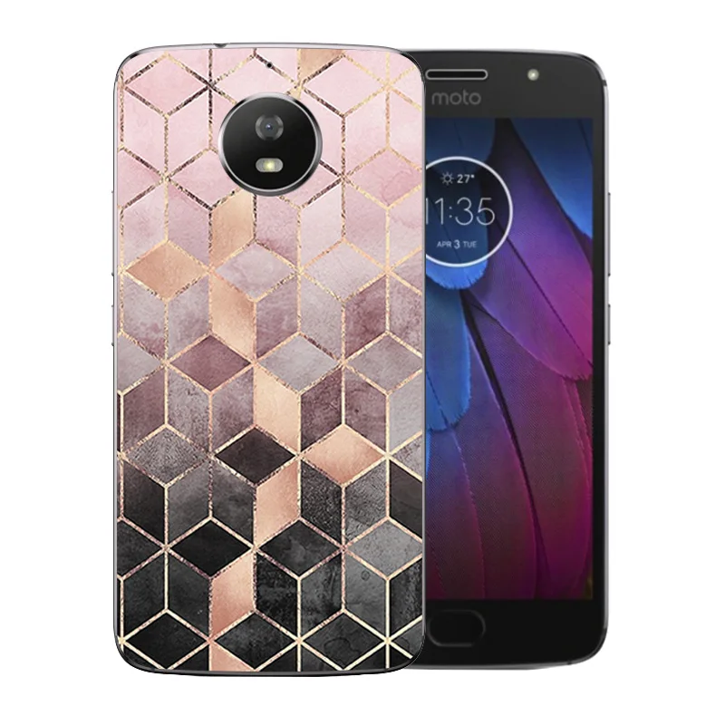 Чехлы для телефонов Motorola Moto G5s задняя крышка с крючком Прозрачный мягкий