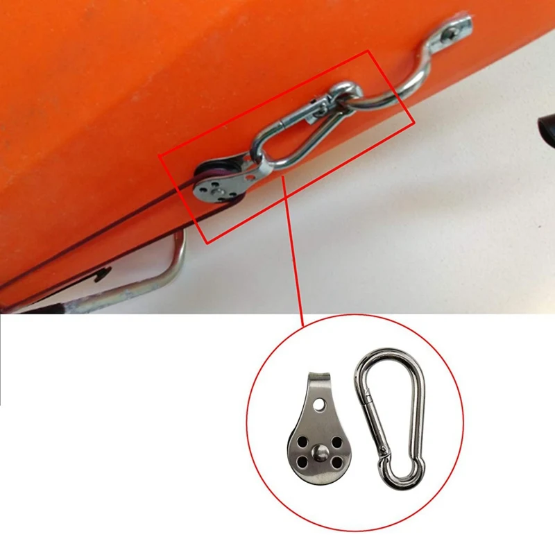 Kayak anchor control set Nylon Stainless steel Stainless steel anchor pulley Kayak Accessories