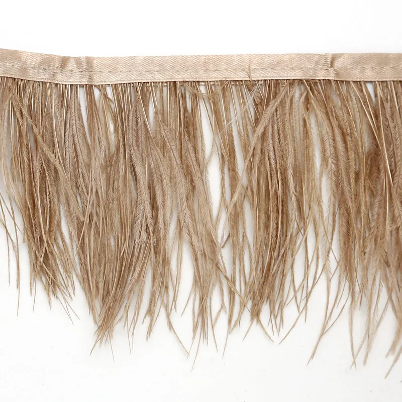 12 цветов для выбора страусиных перьев юбка отделка бахромой платья ручной работы