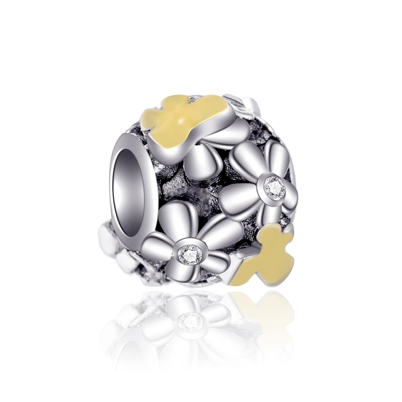 Панк Винтаж улыбка ананас Снеговик Подвески Цветы Бусины Подходят Пандора