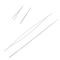 25pcs silver tone beading needles threading string cord jewelry tools equipments 5 7cm2 28