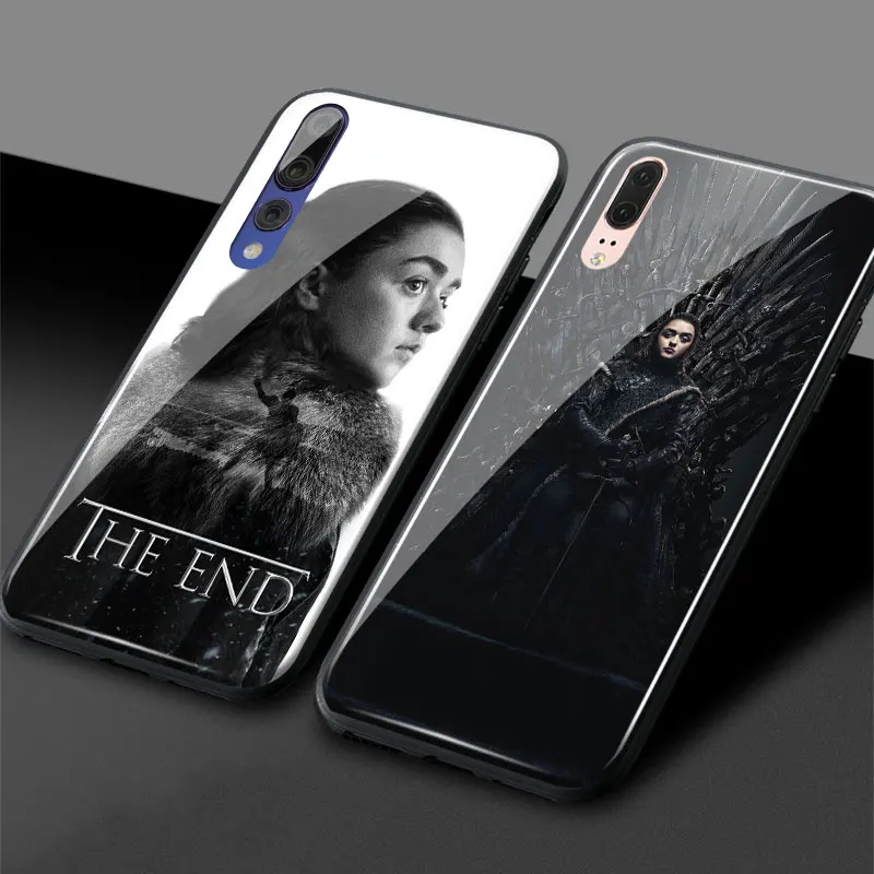 Arya Stark игра трона мягкий силиконовый стеклянный чехол для телефона huawei Honor V mate P 9 10 20 30 Lite Pro Plus Nova 2 3 4 5