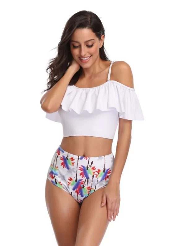 Женский купальный костюм Rhyme летний купальник с открытыми плечами пуш-ап