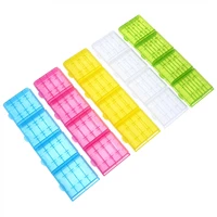 20pcs colorful battery storage case for aa aaa hard plastic case box cover 14500 10440 battery organizer container