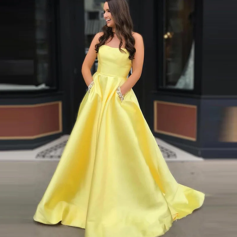 Платье атласное ТРАПЕЦИЕВИДНОЕ без бретелек длинвечерние вечернее розовое с