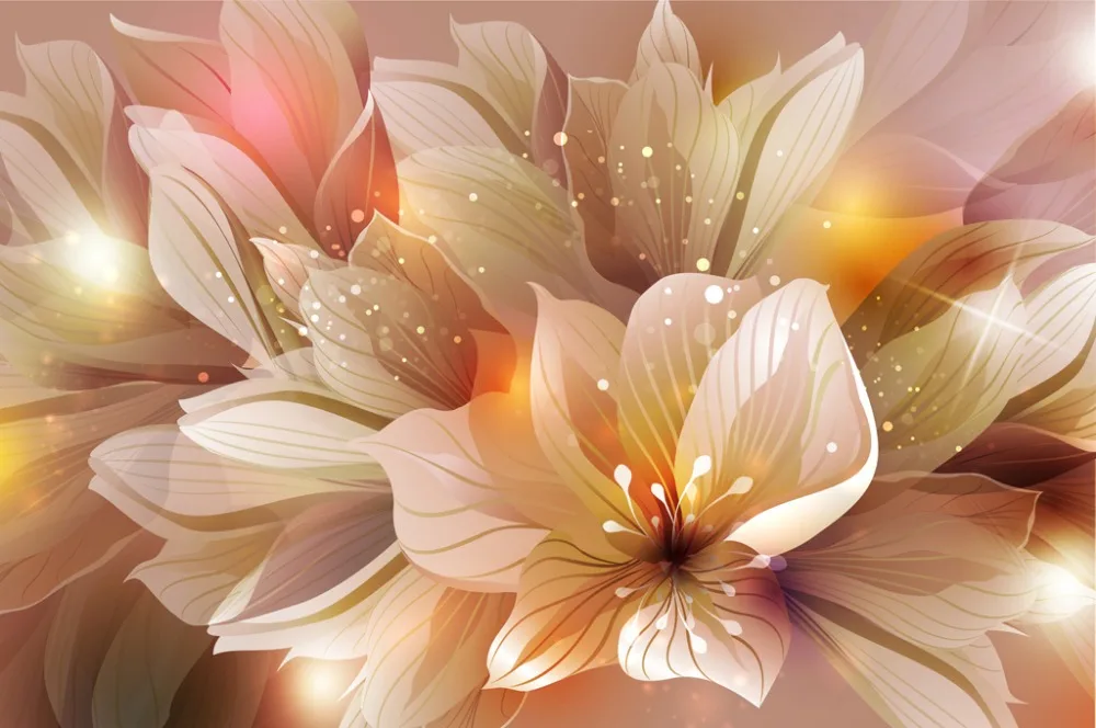 Римские занавески на окна Costom модные с цветами лилия спальня гостиная кухня