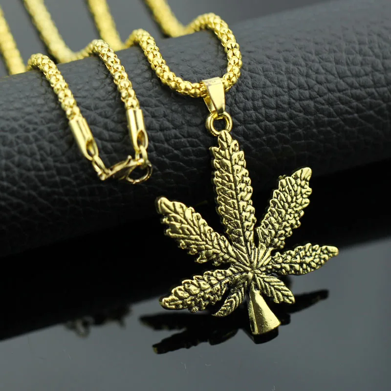 Новое ожерелье в стиле хип-хоп с ледяными травами и посеребренным кулоном из