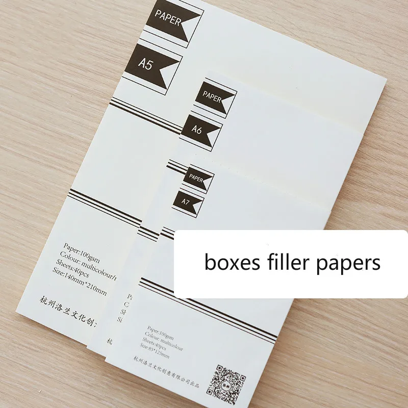 Заполняемые листы для блокнота формата A5/A6/A7 с 6 отверстиями|filler paper|notebook refillloose-leaf