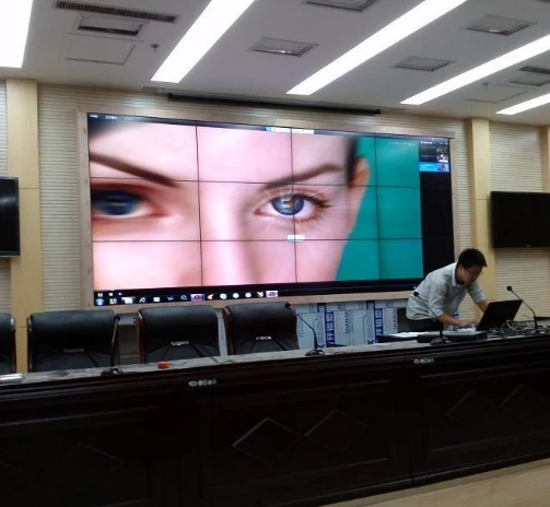 School/theater/conference/world cup 3x4 pcs 3.5mm Bezel Mosaic led tft full HD 1920*1080p display computer control video wall