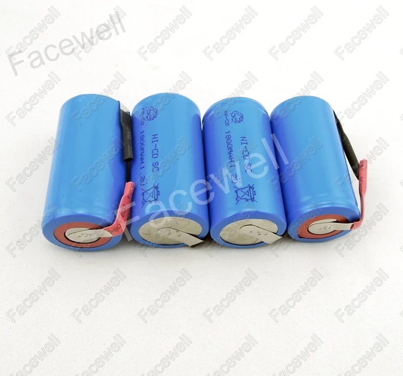 12 шт. Sub C SC 1 2 v nicd Батарея 1800mAh 20A Ni CD sc упаковка батарея sub c ni cd subc 7 1800mah батарея|nicd