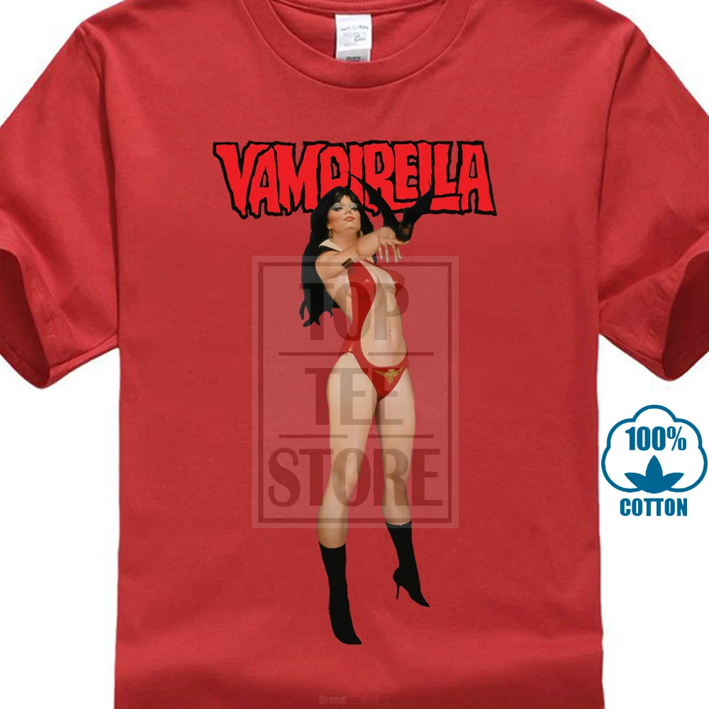 Vampirella V2 постер фильма футболка черный все размеры S 4Xl - Цвет: Красный