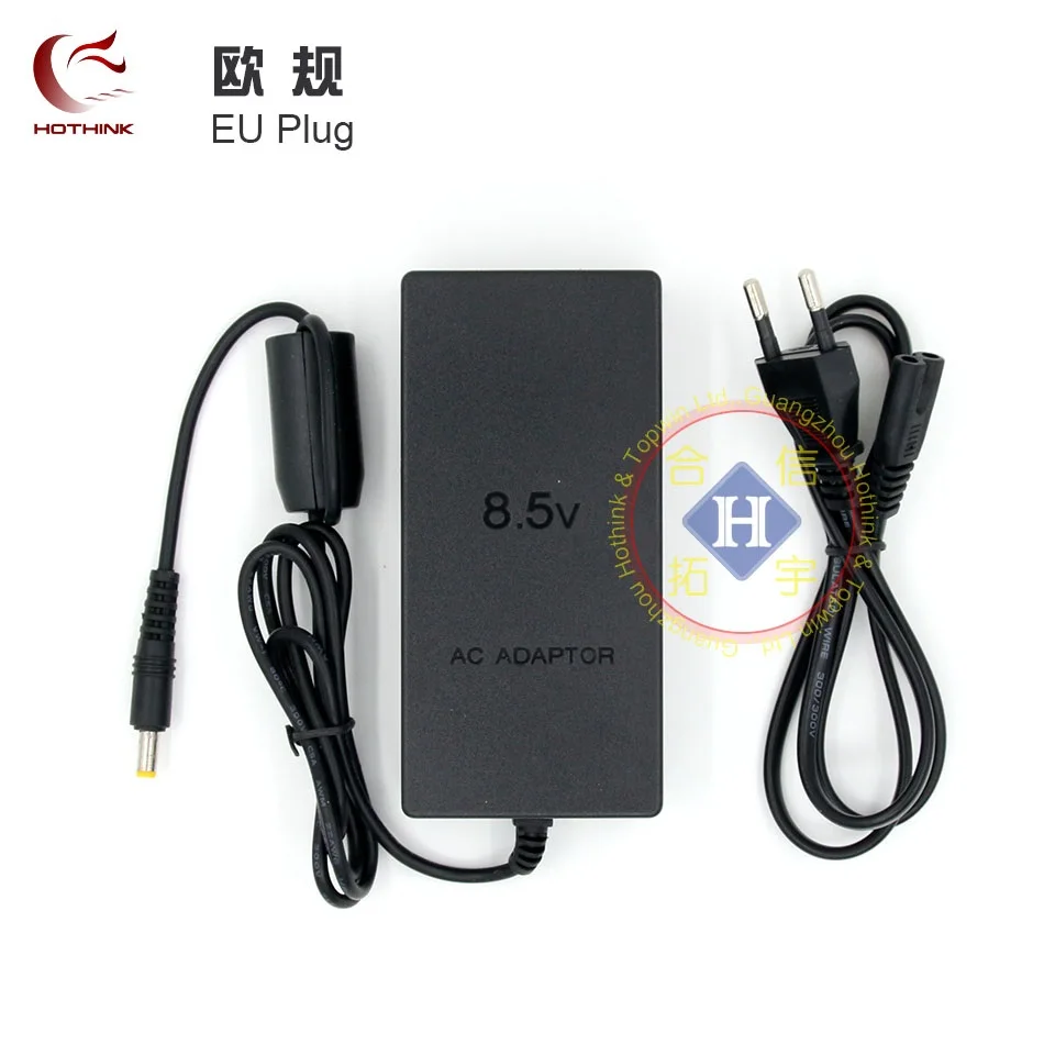 HOTHINK EU AC Adapter Power Supply Charger Cord for Sony Playstation PS2 Slim 70001 7004 7008 700x Series DC 8.5V