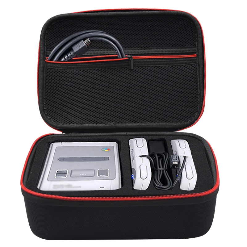 Игровой чехол сумка для Nintendo Switch SNES SFC Classic Mini 3 слота контроллеров зарядное