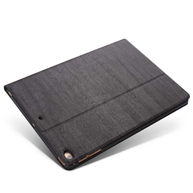 Тонкий деревянный чехол из искусственной кожи Магнитный смарт подставка