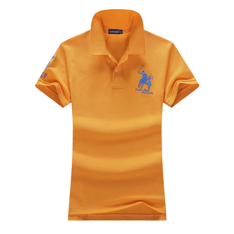 Женские весенне-летние облегающие рубашки поло № 3 с вышивкой и коротким рукавом