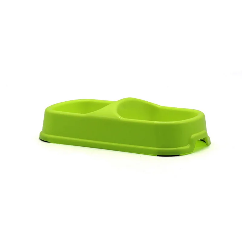 light green Hoomall двойной Pet чаши для собаки щенок котенок кошки Еда подачи воды животных подачи блюд кошки собаки миски Pet аксессуары - Цвет: light green