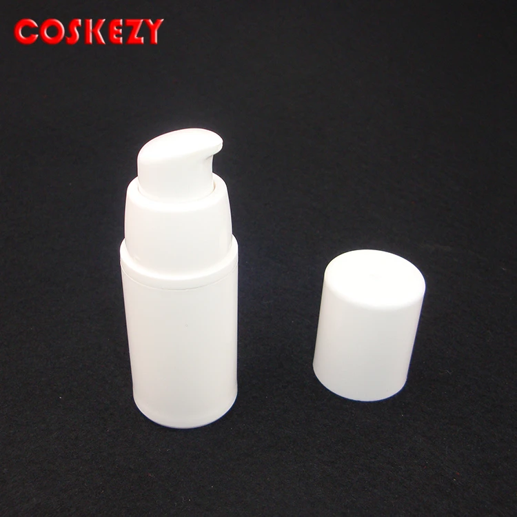 Пустая пластиковая бутылка для косметики упаковка 30 мл белый безвоздушная помпа