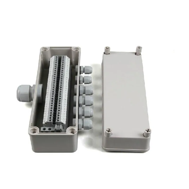 Пластиковая водонепроницаемая распределительная коробка 80*250*70 мм Клеммная