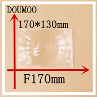 fresnel lens free shipping 1 pcs lot 170130 mm focal length 170 mm condenser lens rectangle optical pmma plastic fresnel lens