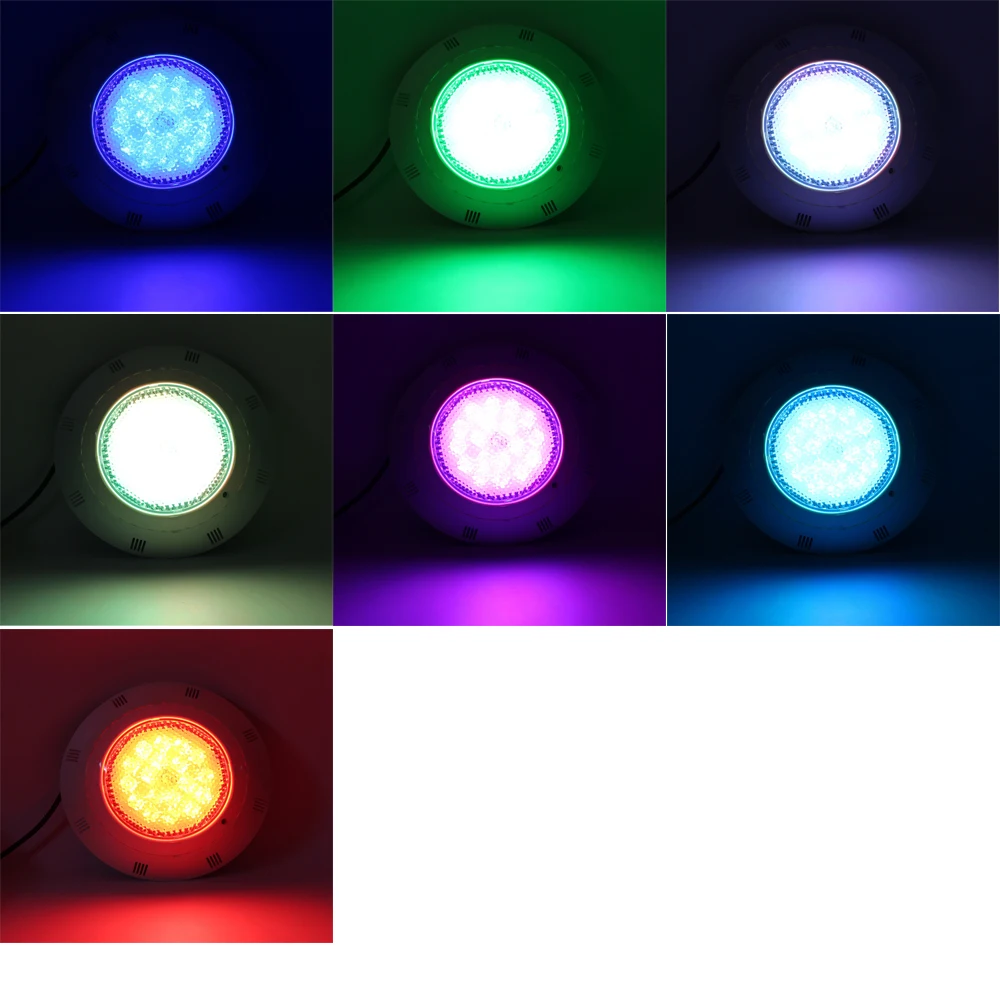 Светодиодный прожектор для бассейна 18 Вт 36 54 RGB 12 В|Светодиодные подводные