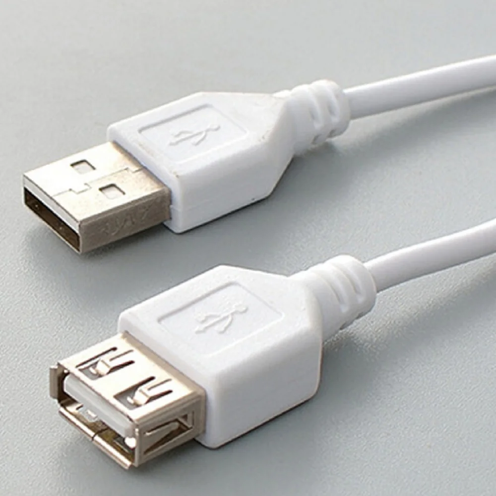 1 шт. белый черный USB кабель-удлинитель Супер Скоростной USB 2,0 Мужской и женский кабель-удлинитель для синхронизации данных