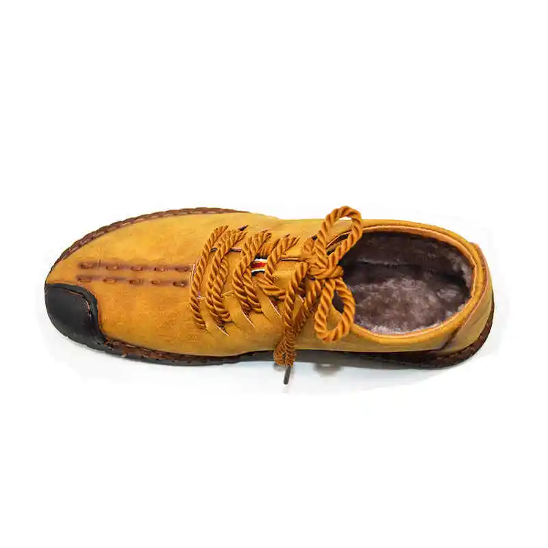 Новая зимняя брендовая модная удобная мужская обувь со шнурками однотонная