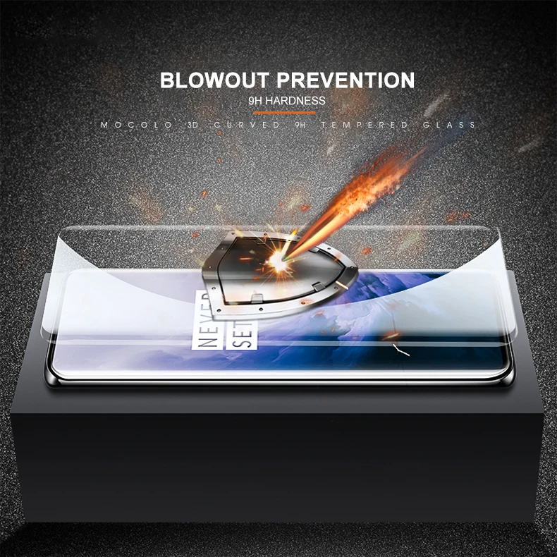 Для Oneplus 7 Pro защита экрана Mocolo полное жидкое клееное 5D изогнутое УФ закаленное стекло для OnePlus 7 Pro защита экрана