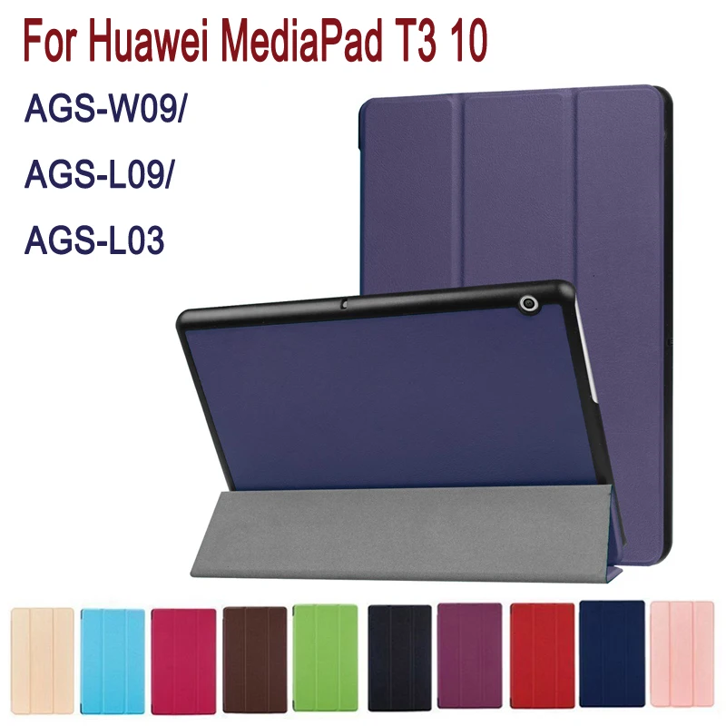 PU кожаный чехол для huawei MediaPad T3 10 AGS W09/AGS L09 t3 9 6 &quotsmart Защитная крышка кожи honor Play Pad 2