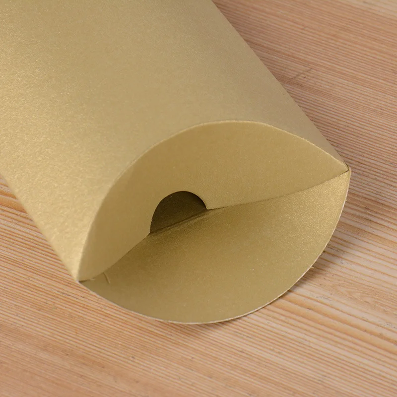 50 шт. коробка конфет сумка новый крафт Бумага Подушка Форма свадебный подарок