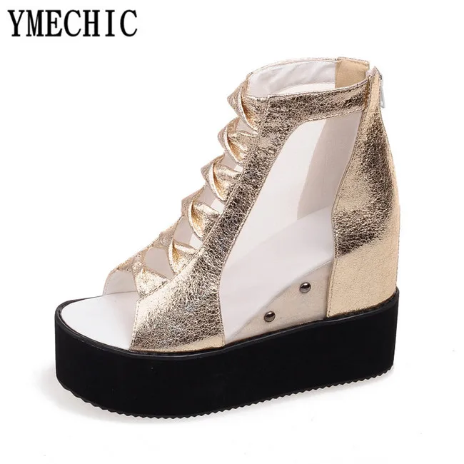 YMECHIC/летние женские ботильоны на толстой мягкой подошве с перекрестной шнуровкой