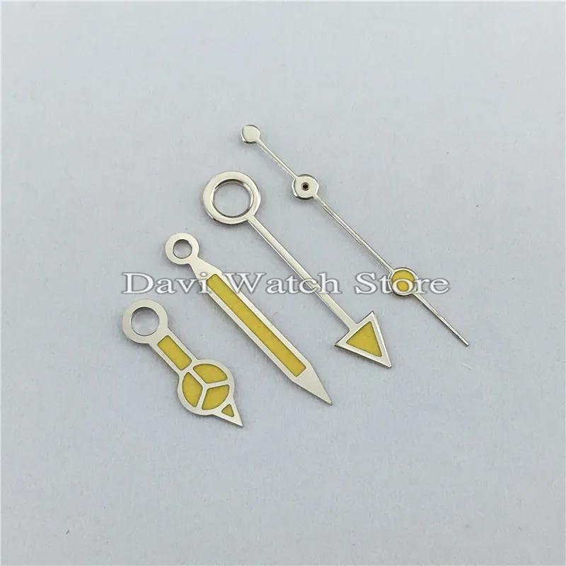 

Silver Yellow Watch Hands Fit Mingzhu DG 2813 3804,Miyota 8215 8205 Movement Hands