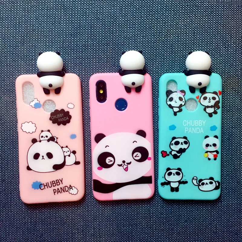 For Xiaomi A2 A1 Redmi S2 Y1 Cover 3D Cute Cartoon panda brothers funny toys soft phone case Lite Y2 Cases |