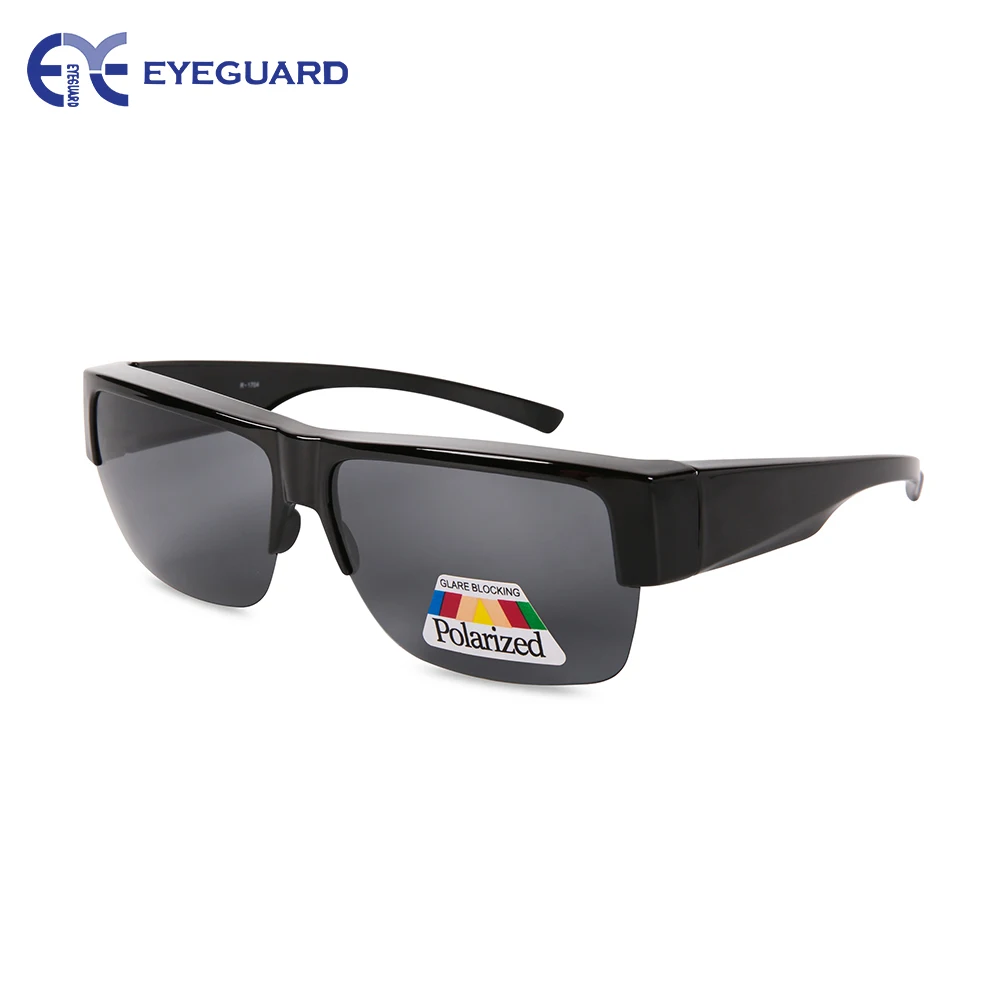 EYEGUARD подходит для солнцезащитных очков крышка очки для чтения близорукость поляризованные линзы светильник& Стильный - Цвет линз: Black