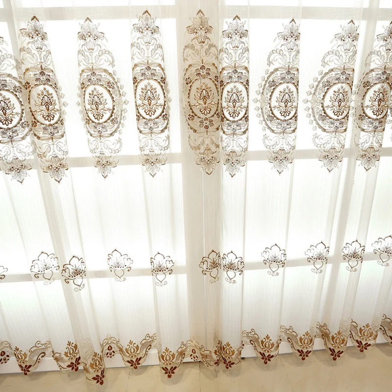 Простые жаккардовые ткани любовь вышивка затемненные шторы европейские спальня