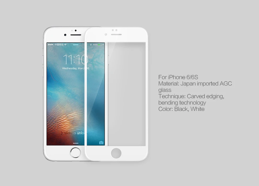 Nillkin 3D CP+ MAX полное покрытие из закаленного стекла для iPhone 6 Анти-взрыв Защита экрана для iPhone 6S 4,7 ''6 S Plus 5,5"