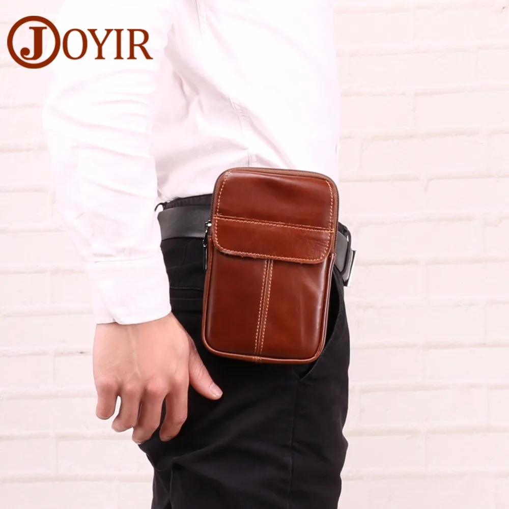 JOYIR поясная сумка натуральная кожа Сотовый/мобильный телефон кошелек для монет