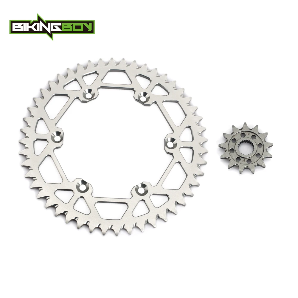 Передняя звездочка BIKINGBOY 13T задняя 48T 49T 50T 51T 52T для Kawasaki KX250F KXF KX F 250 04 05 06 07 08 09 10 11 12 13