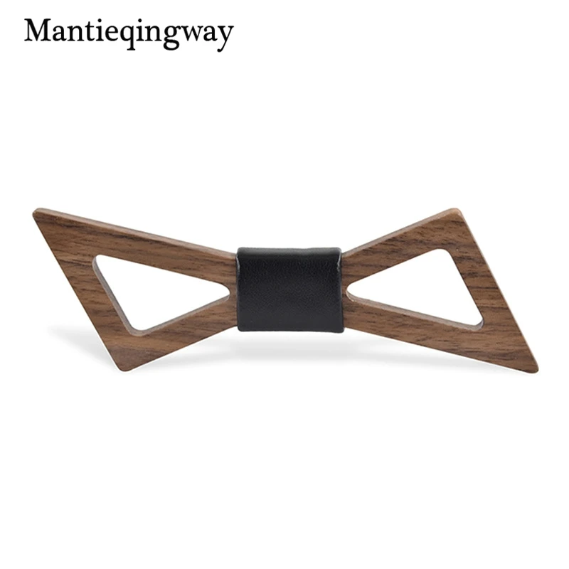 Мужской галстук ручной работы в полоску Mantieqingway деревянный бабочка клетку для