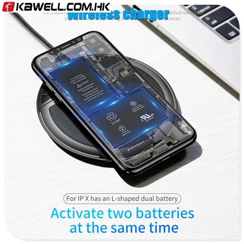 Складные три катушки беспроводной зарядный коврик с 1 2 м микро кабель | Мобильные