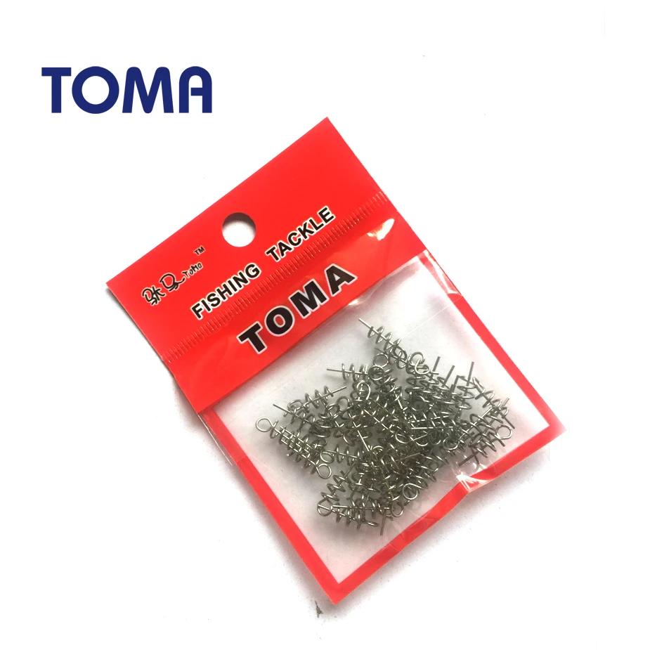 Мягкая рыболовная приманка TOMA 50 шт./лот 16 мм из нержавеющей стали|lure worm|soft lures