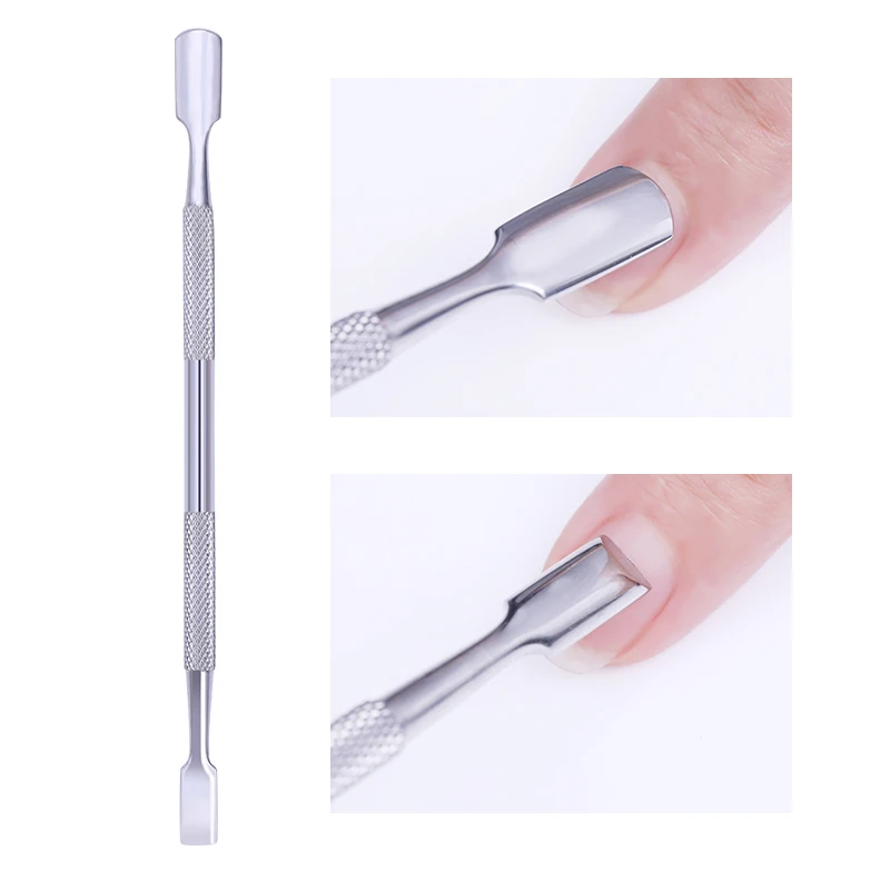 Cuticle Remover Pusher Fork Finger Dead Skin Nail Edge Cleaner Stainless Steel Manicure Pedicure Art Tool | Красота и здоровье